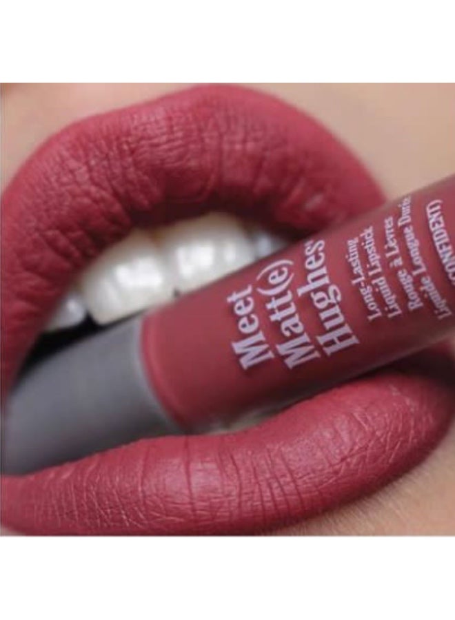 TheBalm Meet Matt(e) Hughes Liquid Matte Lipstick, Confident -100%genuine brand - Image 1
